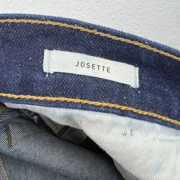 IMOGENE + WILLIE Josette Water Dip Cropped Jeans, High Rise, Dark Wash Denim - Picture 12 of 12